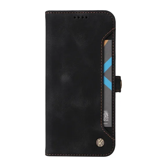 For Samsung Note10 lite flip phone case, premium skin texture leather, retro button closure wallet phone case flip stand, with 4 card slots phone case