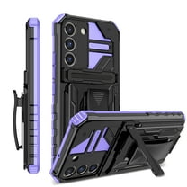 For Samsung S20 FE Case with Belt Clip Holster, Heavy Duty Military Grade Drop Protective, 360° Rotating Kickstand Shockproof TPU Shell Durable Rugged Cover For Samsung Galaxy S20 FE, Purple