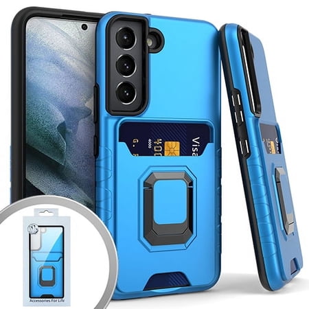 For Samsung S22 Magnet Ring Stand 7 Blue
