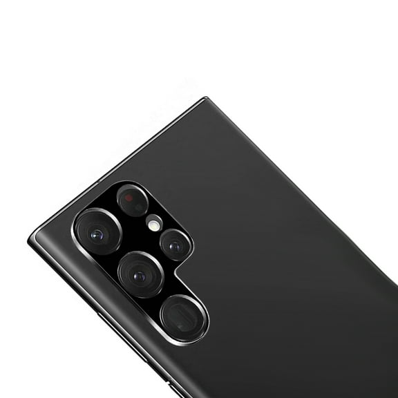 For Samsung S23 Ultra Camera Lens Colored Edge Tempered(2.5D) - Black