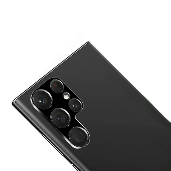 Samsung S23 Ultra Camera Lens Colored Edge Tempered(2.5D) - Black