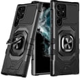 thumbnail image 1 of For Samsung S23 Ultra Case Shockproof Dual Layer Magnetic Ring Stand Phone Cover, 1 of 3