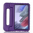 thumbnail image 1 of For Samsung Tab A7 Lite Case 8.7" 2021 Model SM-T220, Kids Shockproof Lightweight EVA Full Rugged Protective Convertible Handle Stand Cover, Purple, 1 of 6