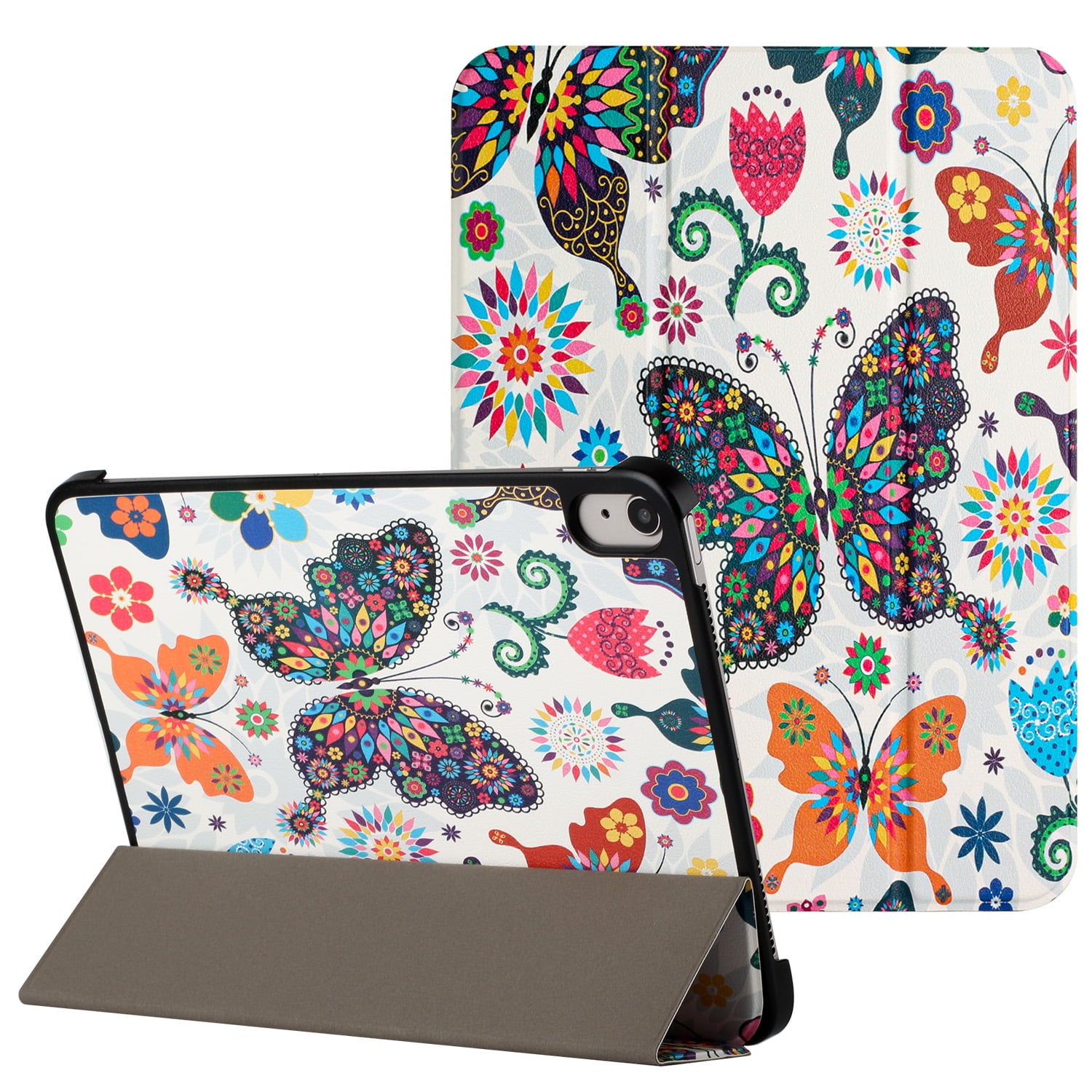 For Samsung Tab S11 Ultra 14.6inch Trifold Magnetic Closure PU Leather Case Cover - Butterfly