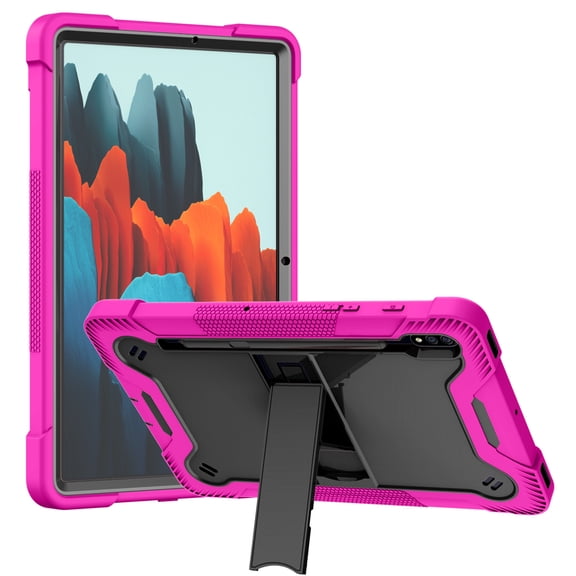 For Samsung Tab S8 Tough Tablet Strong Kickstand Hybrid Case Cover - Hot Pink