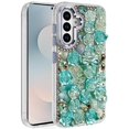 thumbnail image 1 of For Samsung s25 FE Muti-Color Floral Bling Stones Ornaments Case - Blue, 1 of 3