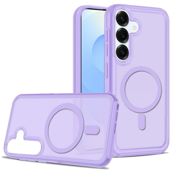 For Samsung s25 Plus/s24 Plus Glossy Oil Premium Hybrid Case Cover - Purple