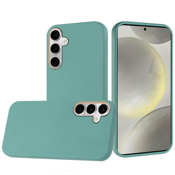 For Samsung s25/s24 Classy Slick Chromed Around Hybrid Case Cover - Teal