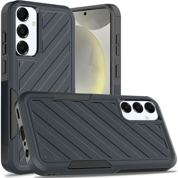 For Samsung s25/s24 Noble lined shockproof dual layer hybrid - Blue/Black