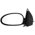 thumbnail image 1 of For Saturn SW2 1997 98 99 00 2001 Door Mirror Driver Side | Manual | Gloss Black | Replacement For GM1320186 | 128-02532L, 21112674, 1 of 6