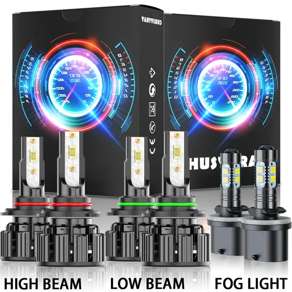 For Saturn Vue 2002-2007 LED Headlight High&Low Beam + Fog Light Bulbs Kit