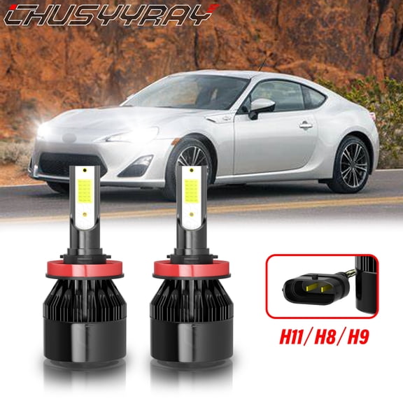 For Scion FR-S 2013-2016 H11/H8/H9 LED Headlight Low Beam Bulbs Combo Kit 6000K White Super Bright 2Pcs