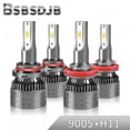 thumbnail image 1 of For Scion XB 2008-2015 Combo 9005 H11 LED Headlight Bulbs Kit High Low Beam, 1 of 8