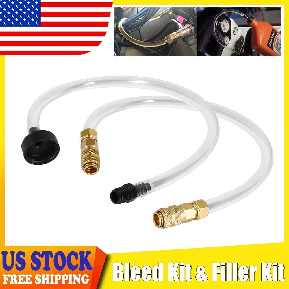 For Seastar Hydraulic Steering Systems Bridge Tube & Hose Bleed Kit
