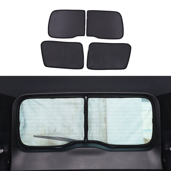 For Section 2024 Toyota Prado trunk mesh screen curtains, anti-mosquito mesh, anti-UV sunshade, anti-glare heat shield
