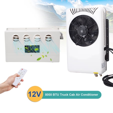 For Semi Trucks Bus RV Caravan 11000 BTU 12V Truck Cab Air Conditioner Split AC