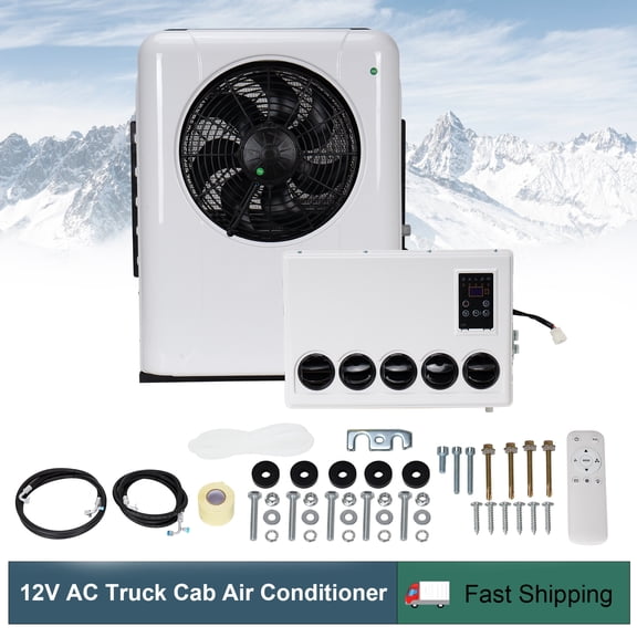 12000 BTU Truck Cab Air Conditioner 12V Split AC Kit for Semi Trucks RV Caravan