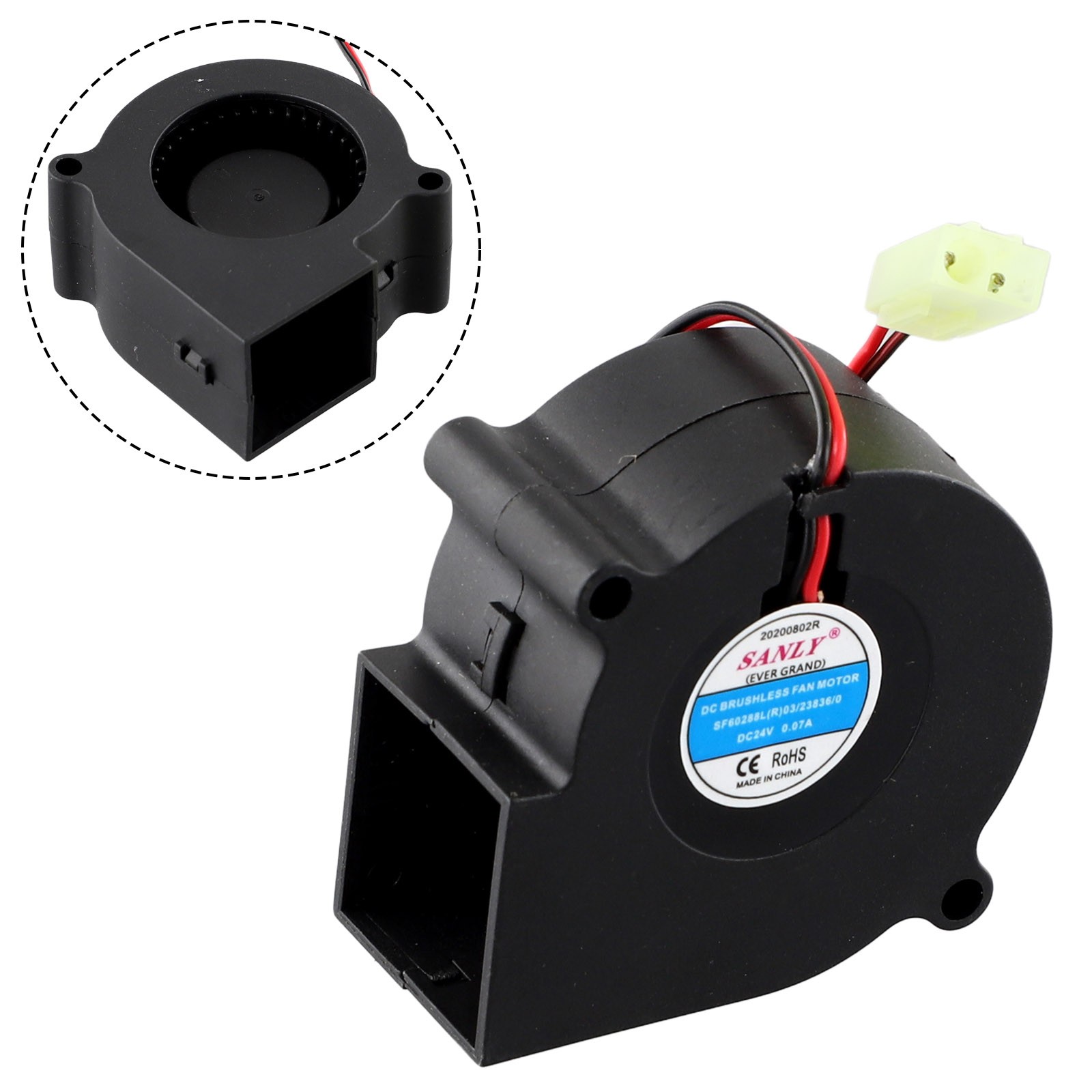 For Sf6028Sl(R) Electric Fire Fan Motor Dc 24V Optimyst Danville Dnv20Ab