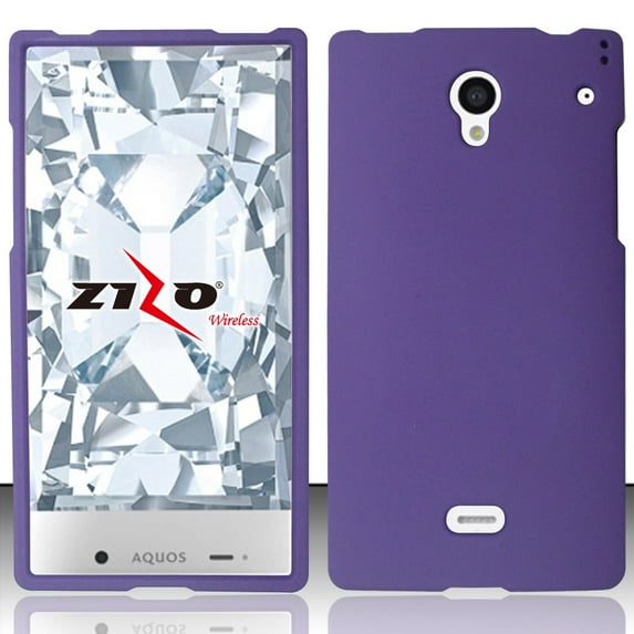 For Sharp Aquos Crystal (Boost)- Rubberized Snap - on Cover - Purple RP