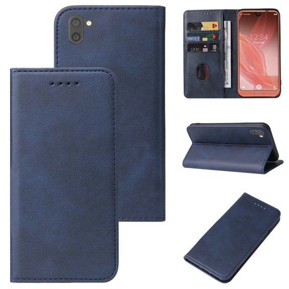 For Sharp Aquos R2 Magnetic Closure Leather Phone Case