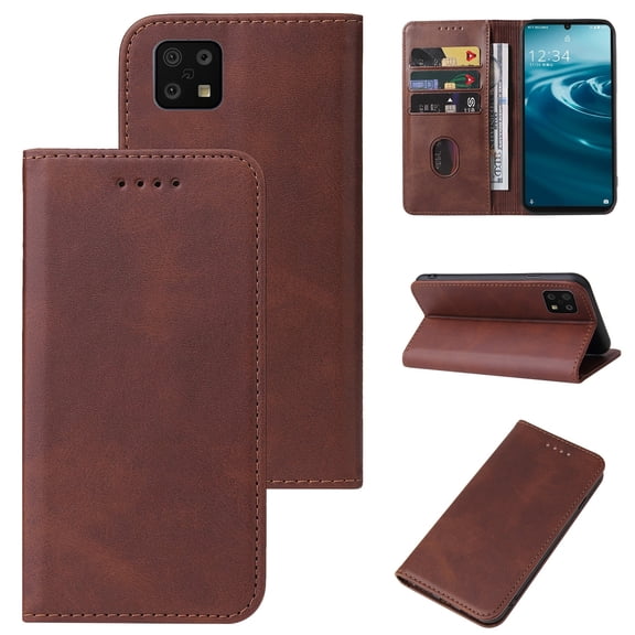 For Sharp Aquos Sense 6 SHG05 / SH-54B / Sense 6S / SHG07 Magnetic Closure Leather Phone Case For Sharp Aquos Sense 6