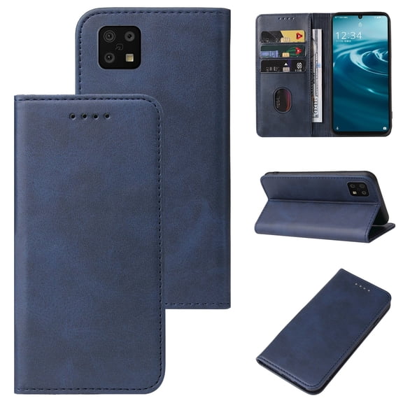 For Sharp Aquos Sense 6 SHG05 / SH-54B / Sense 6S / SHG07 Magnetic Closure Leather Phone Case For Sharp Aquos Sense 6