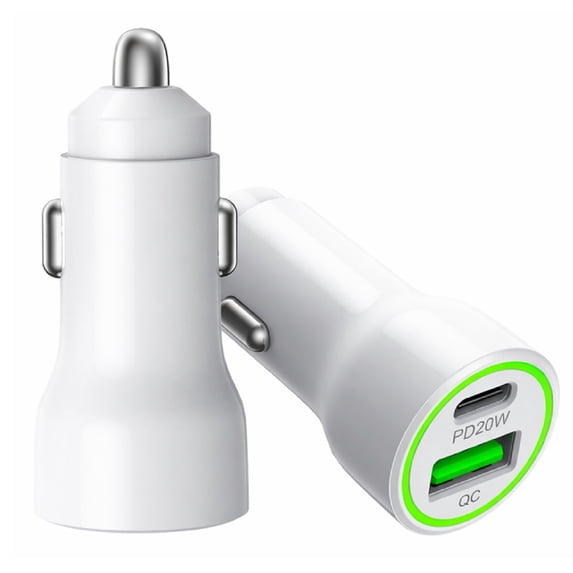 For Sharp R1S 20W Car Charger PD + 2.4A USB - Car Charger Adapter Only
