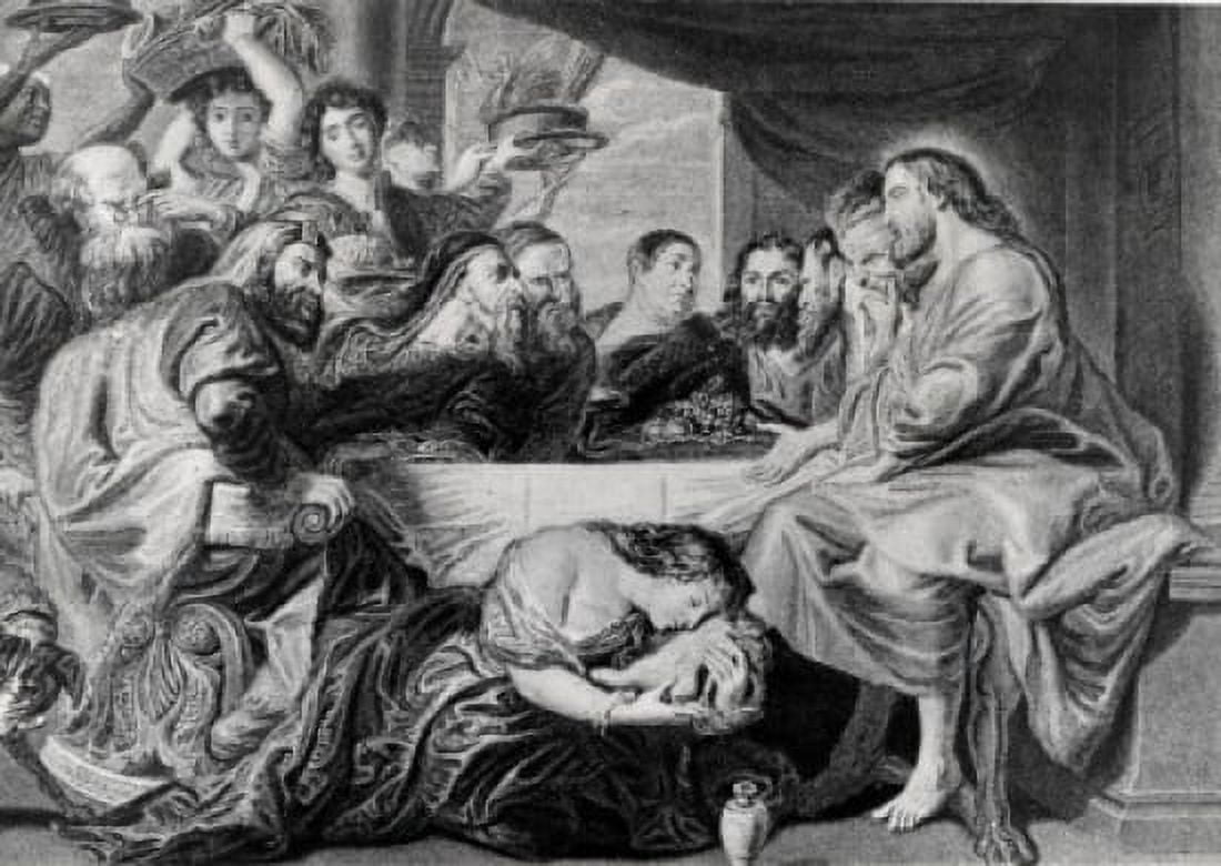 For She Loved Much by Peter Paul Rubens  (1577-1640) Canvas Art - Peter Paul Rubens (24 x 36)