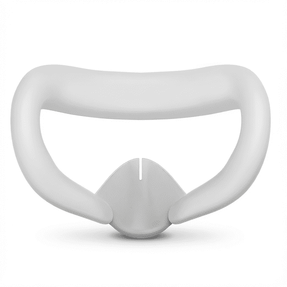For Silicone Face Cover Compatible with Meta Quest 3 Skin Friendly Anti Sweat VR Face Pad Ventilation Lightproof Design Grey