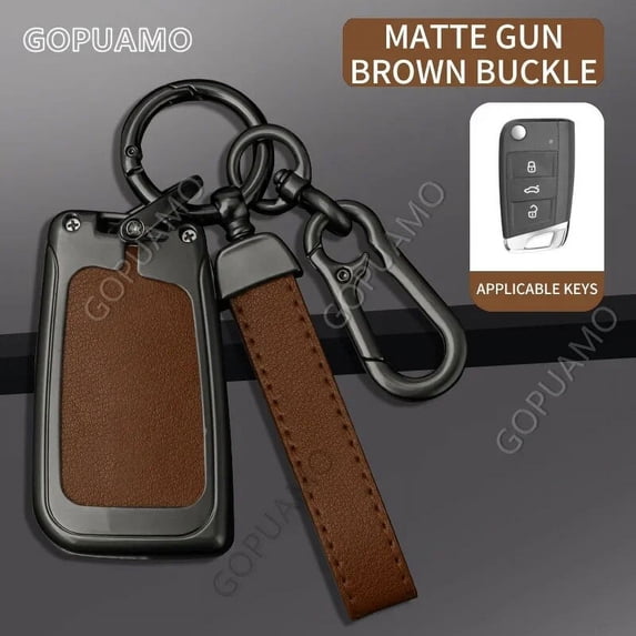 For Skoda B 3-button key case Skoda Octavia A7 Kodiaq Zinc alloy Car Key Cover Case Shell Fob Holder Protector