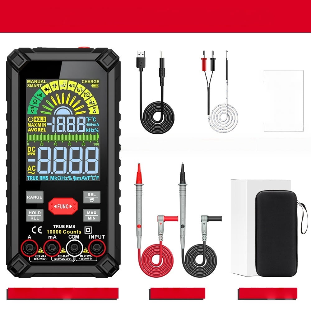 For Smart Profesional Digital Multimeter 10000 Counts DC/AC Voltage ...