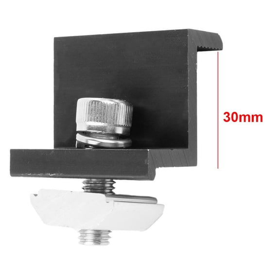 For Solar Panel Medium Clamp End Clamp 30Mm 35Mm Mounting Aluminum Alloy Fixing Pv End Clamp Solar Panel Bracket