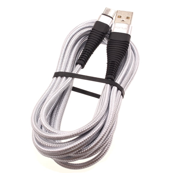 For Sonim XP3plus - Long 10ft USB-C Cable, Charger Cord Type-C Power Wire Braided Compatible With Sonim XP3 Plus Phone