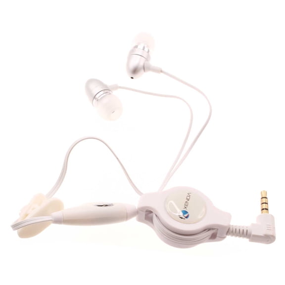 For Sonim XP3plus - Retractable Earphones, Wired Headphones Handsfree Mic Headset 3.5mm Earbuds Compatible With Sonim XP3 Plus Phone
