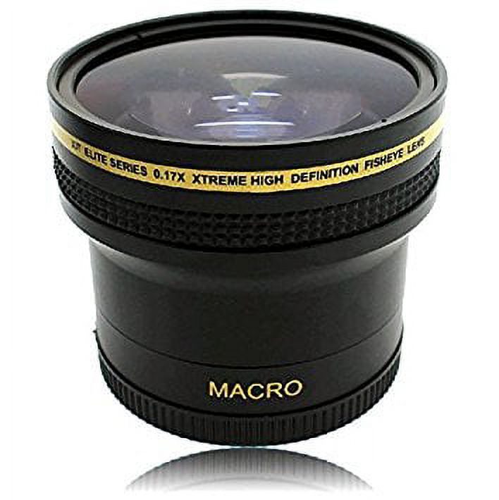 XIT XT1758F 0.17x Super Fisheye Lens For 52mm & 58mm Lenses - Includes Macro & Case