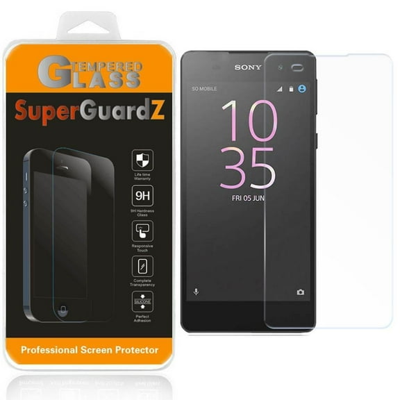 For Sony Xperia E5 - SuperGuardZ Tempered Glass Screen Protector, 9H, Anti-Scratch, Anti-Bubble, Anti-Fingerprint