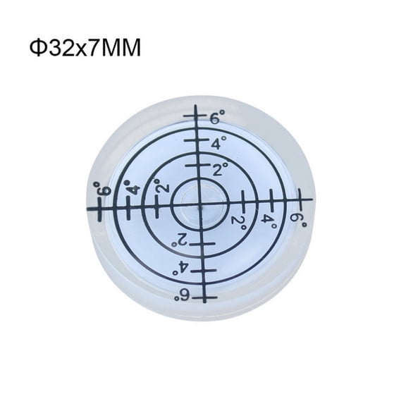 For Spirit Level Bubble 32Mm X 7Mm Mini Round Bullseye Leveller Boat Caravan Tile White