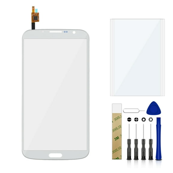 For Sprint Samsung Galaxy Mega 6.3 L600 SPH-L600 Replacement Front Touch Screen Outer Glass Lens Tool White