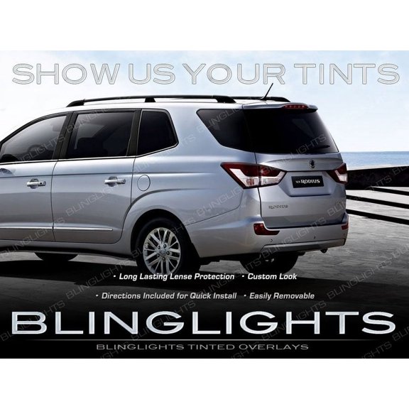 For SsangYong Rodius Dark Tail Light Lense Film Overlay Kit Tinted Lamp Protective Vinyl