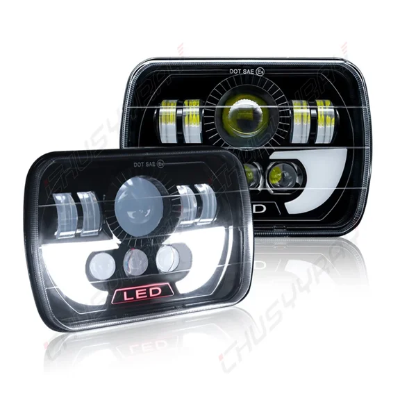 For Sterling LT9500 A9500 Trucks 5x7 7x6 Inch LED Headlight Replacement High Beam/Low Beam - IP67 Waterproof Plug and Play