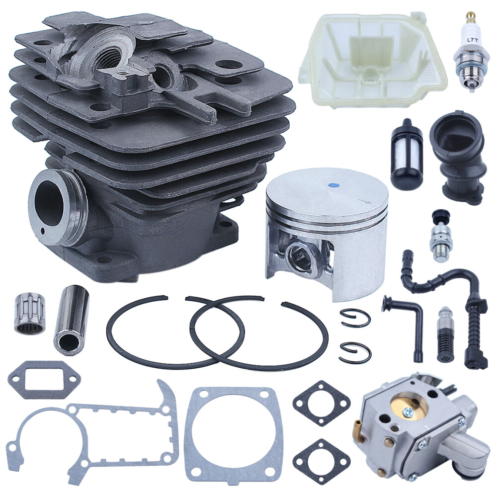 For Stihl MS361 49mm Carburetor Cylinder Piston Kit Chainsaw Air Oil ...