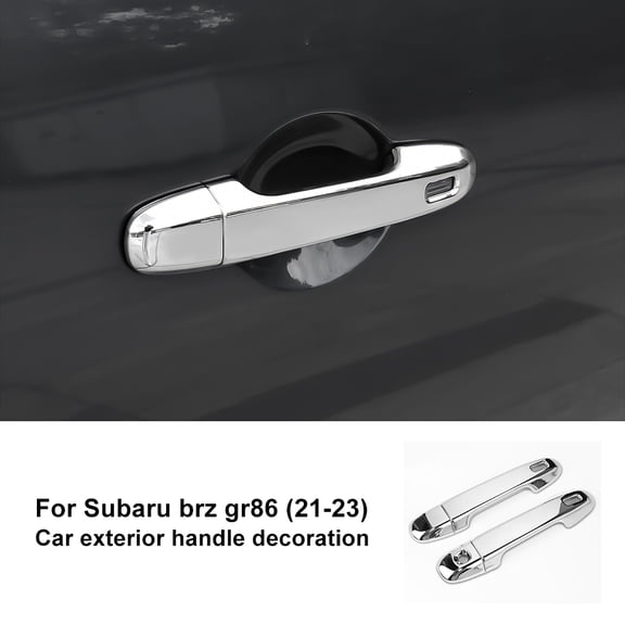 For Subaru BRZ Toyota GR86 2021-2025 Crosstrek 2024-2025 Door Handle Sticker ABS Carbon Fiber LHD RHD Car Handle Cover Trim.