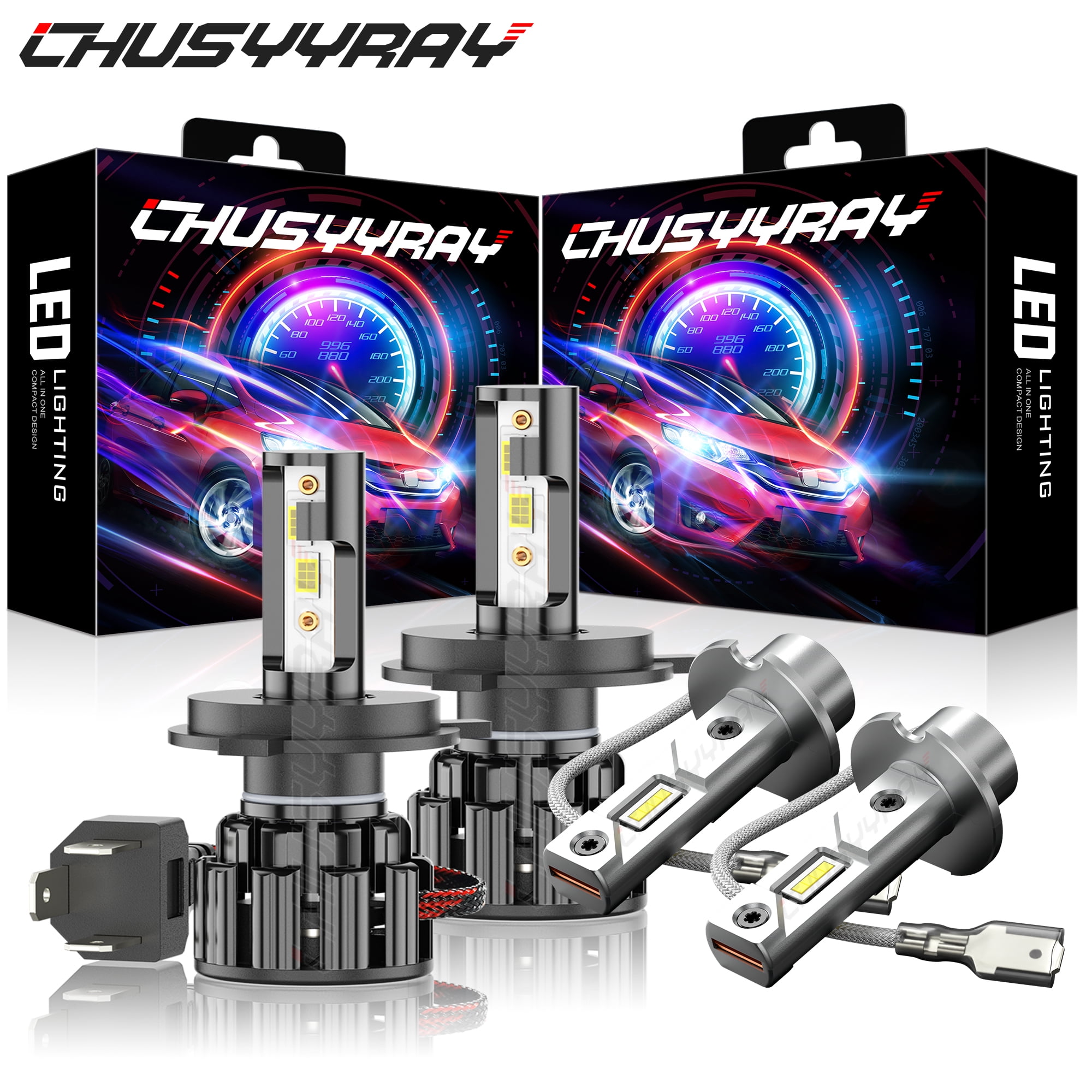 For Subaru Forester 20032005 LED Headlight High/Low 9003+H3 Fog Light