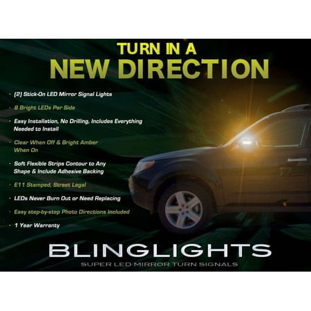 For Subaru Forester LED Side Mirror Turn Signal Lights Lamps Kit