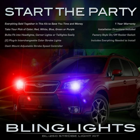 For Subaru Forester Strobe Lights Lamps LED Custom Lighting Kit