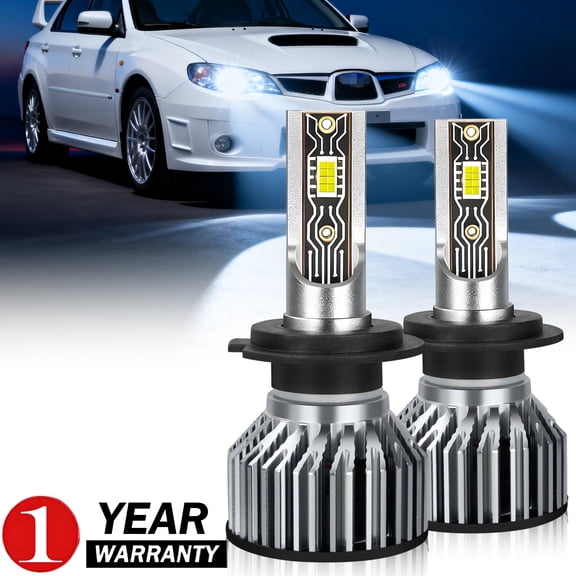 For Subaru Impreza 2006-2007 LED Headlights, Super Bright White, Low Beam, Plug & Play, 2-Pack