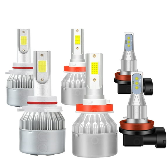 For Subaru Impreza 2008-2020 Headlights 9005 H11 LED High and Low Beam+H11 Fog Light ,Pack of 6