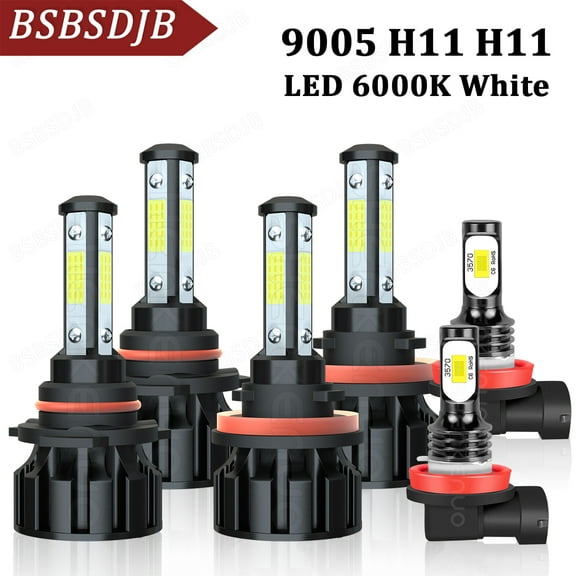 For Subaru Impreza 2015 2016 2017 2018 - 6x LED Headlight + Fog Light Bulbs 6000K