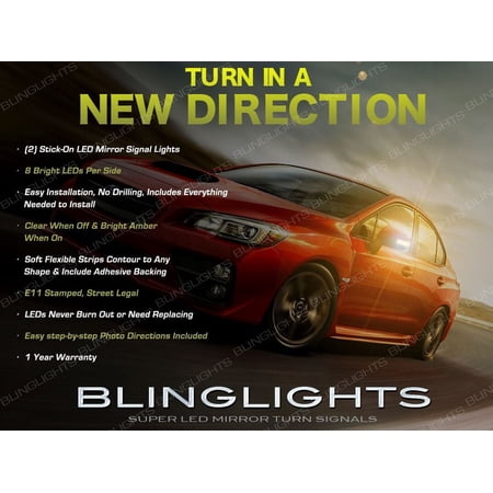 For Subaru Impreza LED Side Mirror Turn Signal Lights Cover Lamp Signalers wrx crosstrek xv sport