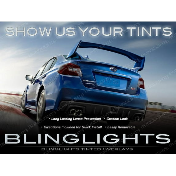 For Subaru Impreza Tinted Smoked Tail Lamps Lights Overlays Film Protection